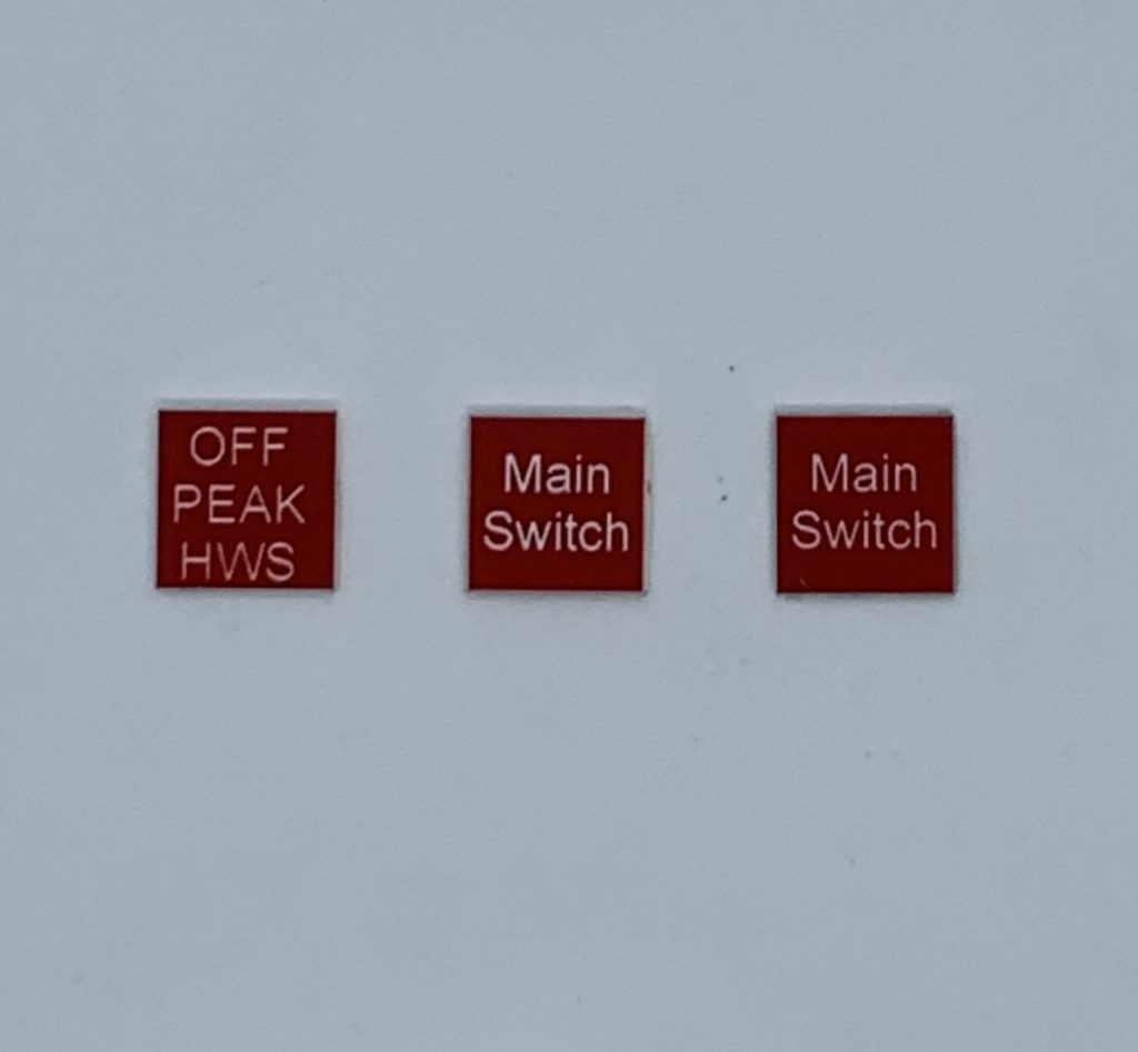 50 pack Top up kit Main Switch,Main Isolator or Off Peak HWS Make